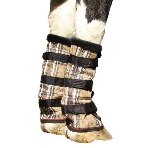 Kensington Summer Protection Fly Boots with Fleece Trim Sold in Pair - XXL 121 Deluxe Black