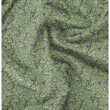 Soimoi Rayon Fabric Leopard Animal Printed Fabric 1 Yard 56 Inch Wide