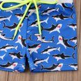 thumbnail image 3 of Maillot de Bain Garçon Petit, Imprimé Requin/étoile/rayures Mignon, Décolleté, 3 of 8