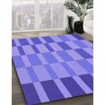 thumbnail image 3 of Ahgly Company Tapis d'Intérieur Lavable à la Machine, Carré, Transitionnel, Violet Mimosa Violet, Tapis de Zone, 3 Pieds Carré, 3 of 7