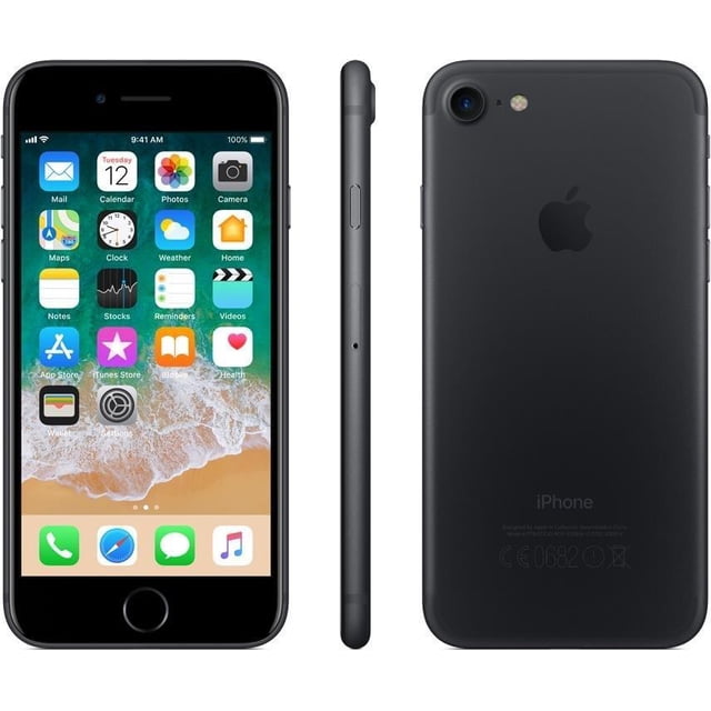 Refurbished Apple iPhone 7 A1660 (Fully Unlocked) 32GB Matte Black (Grade A+)