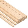 thumbnail image 1 of Unique Bargains 3/8 Inch Dowel Rods Wood Sticks 10 Inch Long Square Wooden Dowels 20 Pcs, 1 of 6