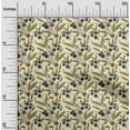 thumbnail image 1 of oneOone Cotton Flex Fabric Leaves & Floral Block Printed Fabric 1 Yard 40 Inch Wide, 1 of 4