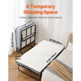 thumbnail image 2 of VEVOR Lit Escamotable Lit Pliant avec Matelas en Mousse de 5 Po pour Adultes et Invités, 2 of 9