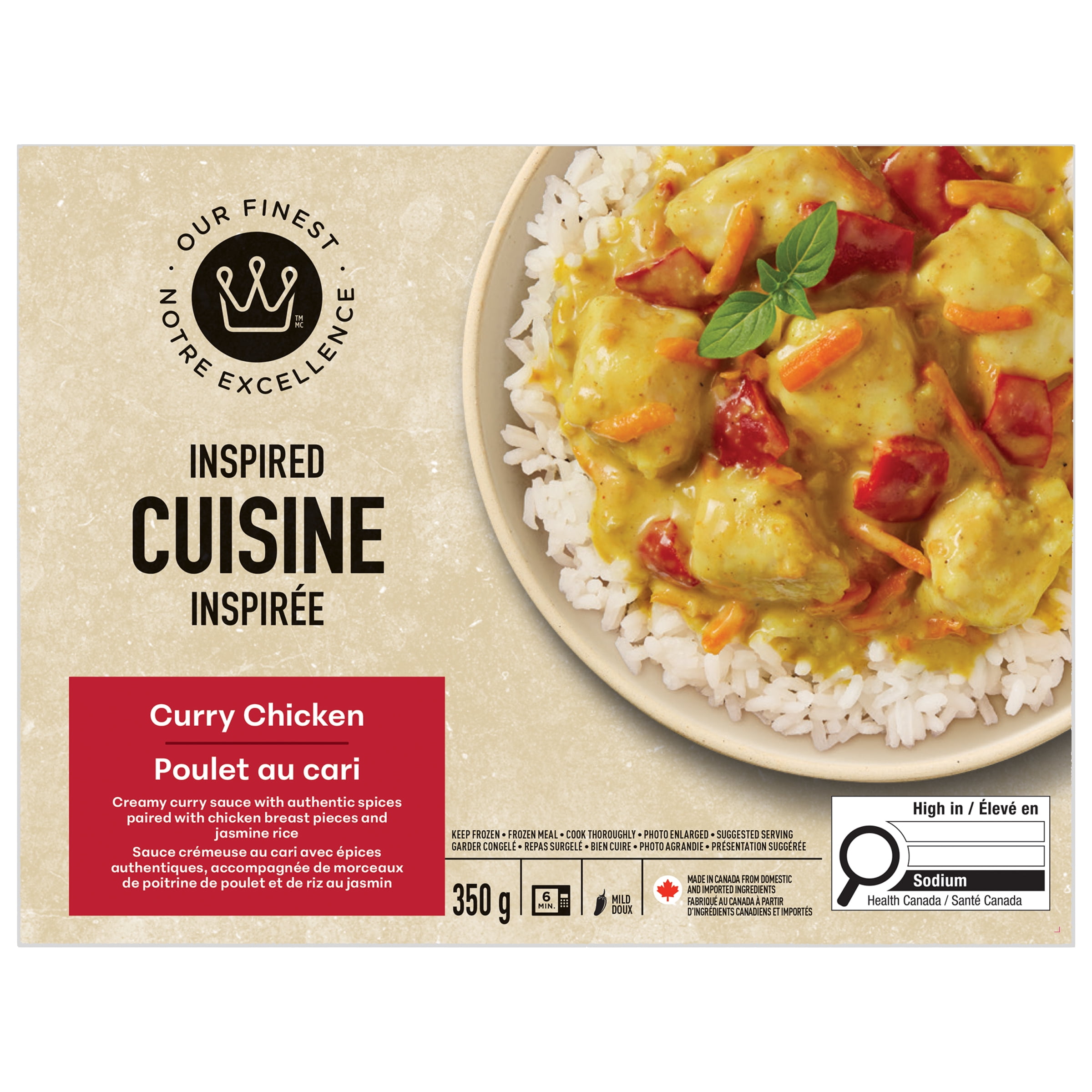 Poulet au cari Notre Excellence 350 g