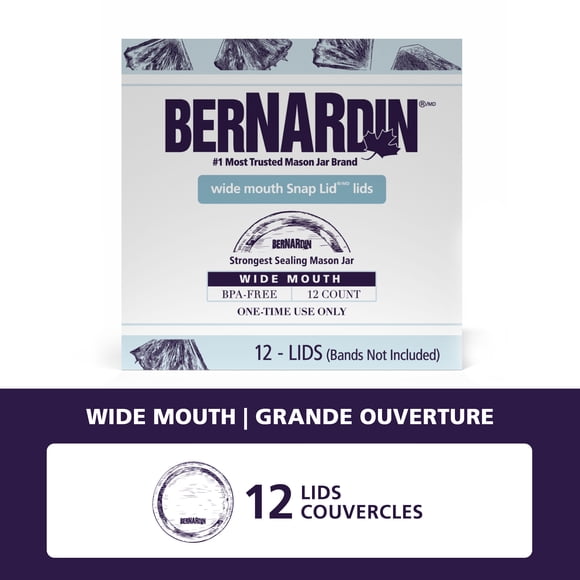 Couvercles Bernardin pour pots à grande ouverture, 12 unités