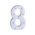 thumbnail image 2 of Vaidha Remote Control Alphabet Letter Lights LED Light Up White Plastic Letters Standin, 2 of 2