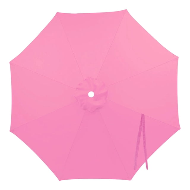 Almencla Auvent de Parasol de Patio à Haute Densité, Parasol de Table d'Extérieur pour Piscine, Terrasse, Cour, Rose 270 cm