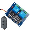 thumbnail image 2 of Peahefy Temperature Controller Module XH-M452 DC 12V Dual Output Automatic Constant Temperature Humidity Control Module Control Board, 2 of 8
