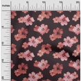 thumbnail image 2 of oneOone Cotton Flex Maroon Fabric Floral & Craft Projects Decor Fabric Printed By The Yard 40 Inch Wide, 2 of 5