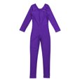 thumbnail image 3 of Nyeemya Combinaison de Danse Ballet à Manches Longues pour Filles, Violet m, 3 of 5