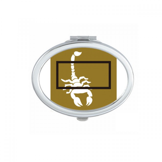 Scorpion Natural Insect Box Mirror Portable Fold Hand Makeup Double Side Glasses