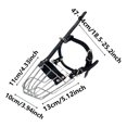 thumbnail image 3 of Outdor Metal Wire Muzzle For Medium And Large Dogs Adjustable Muzzle With Strap Training And Muzzle, 3 of 6