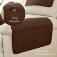 thumbnail image 4 of Sofa Armrest Cushion With Storage Pockets And Headrest Support 23.6 in x 15.7 in Polyester Rainproof Scratch Resistant, 4 of 7