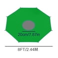 thumbnail image 2 of 8ft Trampoline Sun Shade Cover Sun Protection Weather Resistant Jump Mat Cover with Fixing Straps for Outdoor Play, 2 of 5