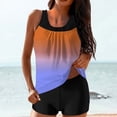 thumbnail image 2 of FAVIPT Bathing Suits for Women Floral Printed Tummy Control Swimsuits Modest Athletic Tank Top with Shorts Multicolor,L, 2 of 5