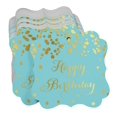 thumbnail image 3 of Inkdotpot Real Gold Foil Bracket Shape Paper Hang Tags Happy Birthday Favor Tags Pack Of 100, 3 of 6