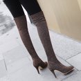 thumbnail image 1 of Herrnalise Bottes Aguichant Automne et Hiver Mode à Talons Hauts pour Femmes, 1 of 8