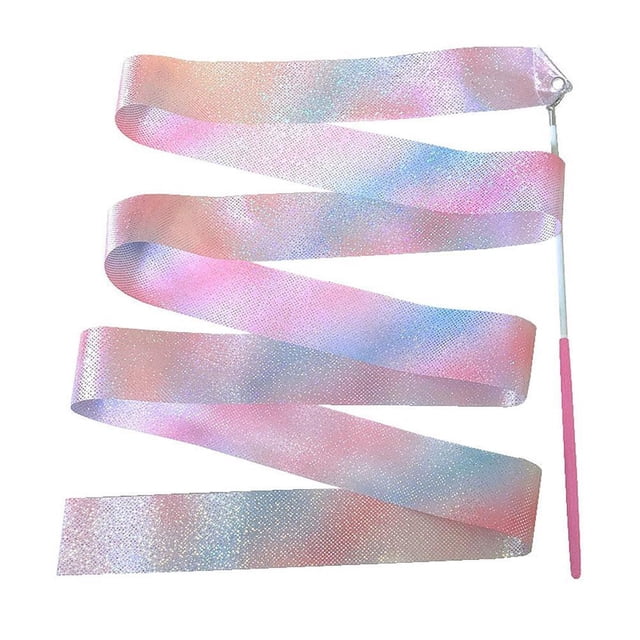 Clearance Now! Flashing Star Dance Ribbon Rhythmic Art Bar Rainbow 2M ^/ &θ (л ъ∫ 4M / ьθ N8X0
