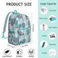 thumbnail image 3 of Owl and Forest Pattern Backpack – Cute Cartoon Big Eyes Owl Bookbag for Outdoor Use and School, 3 of 5