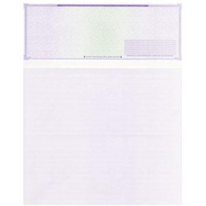 Compuchecks - 250 Papier de stock de vérification en blanc de haute sécurité - Imprimer en haut - Facile et sécurisé à partir de votre ordinateur - Poids du papier d'affaires #70 (Pourpre Mazé)
