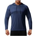 thumbnail image 2 of Gym Shirts for Men Long Sleeve UPF 50+ Sun Shirts Compression Fit Fishing Shirt Raglan Quick Drying Workout Hoodies, 2 of 5