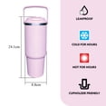 thumbnail image 2 of MAINSTAYS 30OZ STAINLESS STEEL TUMBLER PINK, 2 of 7