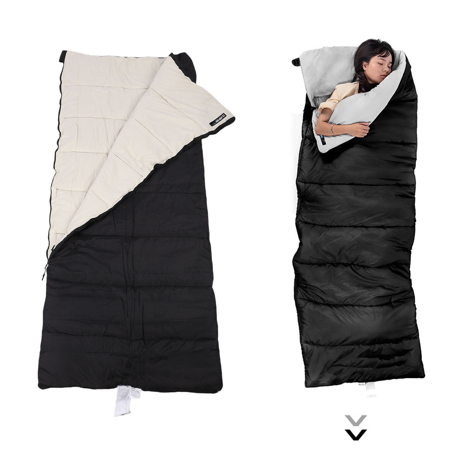 Adults Sleeping Bag, Polyester Down Cotton Backpacking Camping Sleeping Bag Camping Gear Equipment for Camping, Backpacking, Hiking, Travel, Indoors Outdoors