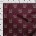 thumbnail image 2 of oneOone Silk Tabby Fabric Bird Artistic Sashiko Print Fabric by Yard 42 Inch Wide, 2 of 4