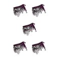 thumbnail image 1 of Thinsony Beautiful Belly Dance Waist Chain Intricate Purple Silver 5Set, 1 of 1
