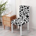 thumbnail image 4 of Chair Covers for Dining Room Set of 6, Stretch Dining Chair Cover 6 Pieces, Washable Kitchen Parsons Chair Slipcovers 6 Pack, Removable Seat Protector for Home and Party, 4 of 5