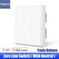 thumbnail image 1 of Amdohai Wall Switch D1 ZigBee Smart Light Remote Control Wireless Line Fire Wire With/NO Neutral 1/2/3 Key Switchs, 1 of 7