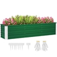 thumbnail image 1 of Outsunny Galvanized Raised Garden Bed, Elevated Large Metal Planter Box, 1 of 10