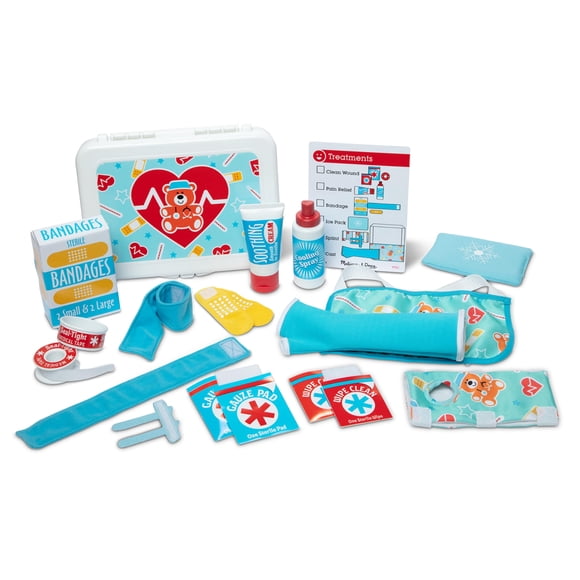 Melissa & Doug Get Well First Aid Kit Play Set – 25 Toy Pieces