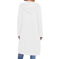 thumbnail image 3 of LOVZFMLL Vestes pour Femmes Décontractées Unies à Manches Longues avec Poche Zippée Sweat à Capuche, 3 of 5