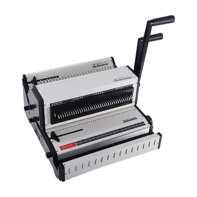 WW2018 Iron Ring (3: 1) & Iron Ring (2: 1) Large Floor Multi-Function Binding Machine 2 In One Office Desktop Binding Machine ,Pinpoint Punching