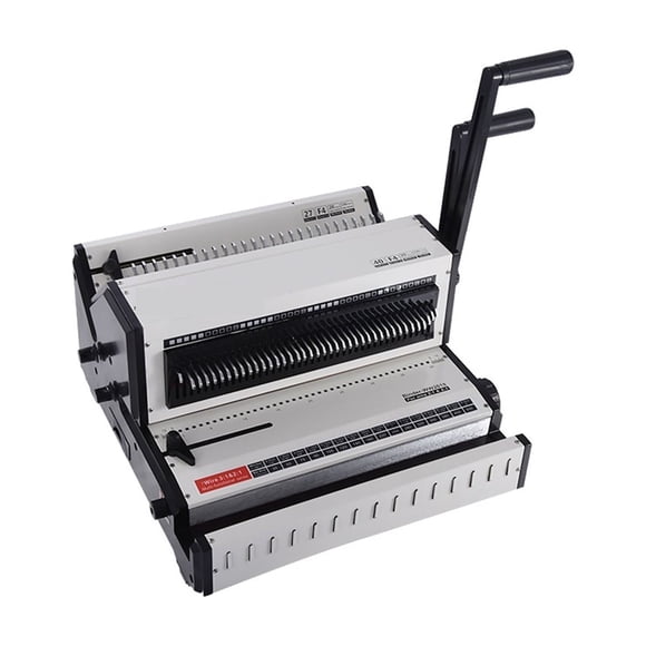 WW2018 Iron Ring (3: 1) & Iron Ring (2: 1) Large Floor Multi-Function Binding Machine 2 In One Office Desktop Binding Machine ,Pinpoint Punching
