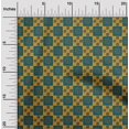 thumbnail image 1 of oneOone Georgette Viscose Fabric Geometric & Floral Block Print Fabric BTY 42 Inch Wide, 1 of 4