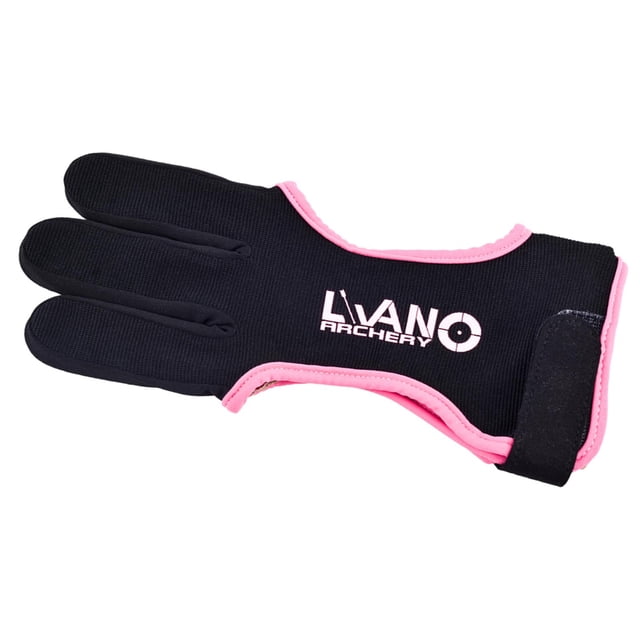 koolsoo Finger Tab Accessories Leather Warp Back & amp; Compound Bow 3 Black Pink M