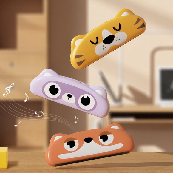Nsxcdh Harmonica Instrument de Musique pour Enfants en Plastique 6.3x2.2x0.98po Facile à Nettoyer Matériau Sûr Éducation Précoce Poche Jouets Musicaux Portatifs Cadeaux de Noël pour Petits-Enfants