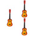 thumbnail image 1 of SUTENGDA 3pcs 21 Inch Folk Acoustic Guitar Beginner Music Instrument 6-String Guitar for Home School Kids Music Class Supplies (Sunset Color), 1 of 8