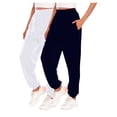 thumbnail image 1 of Birdeem Womens Sweat Pants W/Pockets2Pc Womens Exercise Casual Fashion Solid Color Binding Leg Sweat Pants, 1 of 2