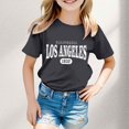 thumbnail image 2 of Camisole avec Soutien-Gorge, Mode Décontractée pour Enfants, Imprimé, Col Rond, Manches Courtes, T-Shirt Ample, 2 of 4