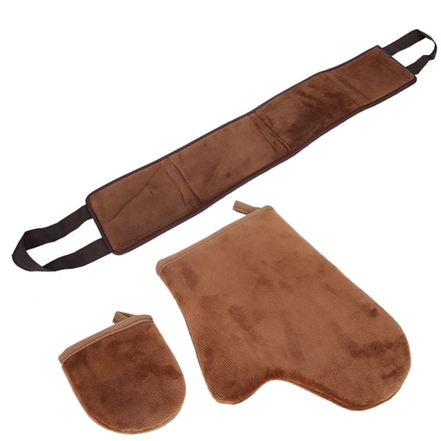 3pcs / set Back Tanning Applicator Tanning Cream Lotion Mousse Oil Application Gloves