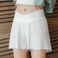 thumbnail image 2 of FAIWAD Maternity Crossover Shorts Soft Stretchy Full Coverage Breathable Boyshorts for Under Dresses, 2 of 3