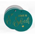 thumbnail image 2 of Inkdotpot Pack Of 100 Real Gold Foil Paper Tags Love Is Sweet Wedding Favor Hang Tags, 2 of 6