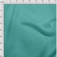 thumbnail image 4 of oneOone Cotton Flex Turquoise Blue Fabric Chevron Sewing Craft Projects Fabric Prints By Yard 40 Inch Wide, 4 of 4
