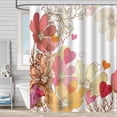 thumbnail image 1 of Rideau de Douche Imperméable Imprimé Stéréoscopique Tropical Jungle Botanique Feuille Fleur Saison Polyester Rideau de Douche avec Crochets, 1 of 6
