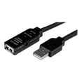 thumbnail image 1 of StarTech.com 25m USB 2.0 Active Extension Cable M/F - 25 meter USB A Male to USB A Female USB 2.0 Repeater / Extender Cable - Black - 80ft (USB2AAEXT25M) - USB extension cable - USB (F) to USB (M) - USB 2.0 - 82 ft - active - black - for P/N: SVA5H2NEUA, UUSBOTG, 1 of 3