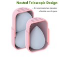 thumbnail image 4 of Makeup Sponge Holder, Cosmetic Blender Silicon Travel , Makeup Puff Ball Carrying Box (Not Including Cosmetic Eggs), 4 of 9